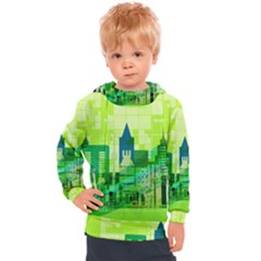 Architecture Skyline Kids  Hooded Pullover by Wegoenart