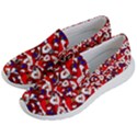 Nicholas Santa Christmas Pattern Men s Lightweight Slip Ons View2