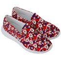 Nicholas Santa Christmas Pattern Men s Lightweight Slip Ons View3