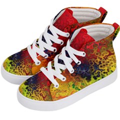 Color Abstract Colorful Art Kids  Hi-top Skate Sneakers by Wegoenart