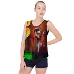 Cute Little Harlequin Bubble Hem Chiffon Tank Top by FantasyWorld7