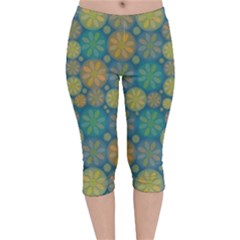 Zappwaits Amusement Velvet Capri Leggings  by zappwaits