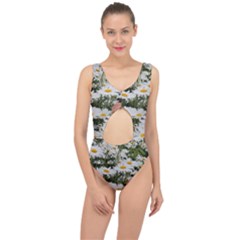 Champs De Marguerites Center Cut Out Swimsuit by kcreatif