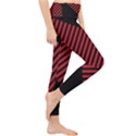 Bandes Lignes Rouge Lightweight Velour Classic Yoga Leggings View4