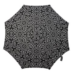 Grid Pattern Backdrop Seamless Design Geometric Patterns Line Hook Handle Umbrellas (small) by Vaneshart