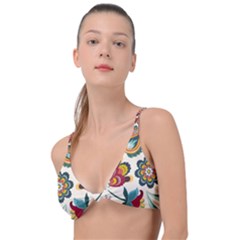 Baatik Print  Knot Up Bikini Top by designsbymallika