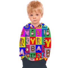 Alphabet Pattern Kids  Overhead Hoodie by designsbymallika