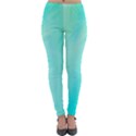 Blue Green Shades Lightweight Velour Leggings View1