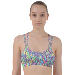 Feathers Pattern Line Them Up Sports Bra by Sobalvarro