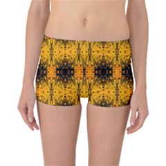 Pattern Wallpaper Background Yellow Amber Black Boyleg Bikini Bottoms