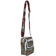 Brown And Green Camo Shoulder Strap Belt Bag by McCallaCoultureArmyShop