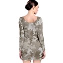 Tan Army Camouflage Long Sleeve Bodycon Dress View2