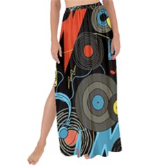 Music Pattern Maxi Chiffon Tie-up Sarong by Sapixe