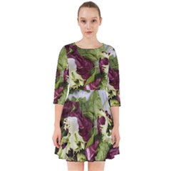 Salad Lettuce Vegetable Smock Dress by Sapixe