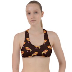 Pizza Is Love Criss Cross Racerback Sports Bra by designsbymallika