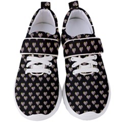 Patchwork Heart Black Women s Velcro Strap Shoes by snowwhitegirl