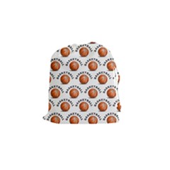 Orange Basketballs Drawstring Pouch (small) by mccallacoulturesports