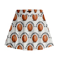 Orange Basketballs Mini Flare Skirt by mccallacoulturesports