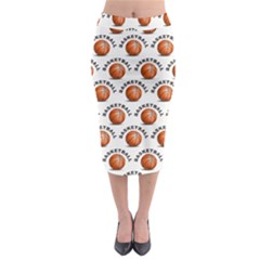 Orange Basketballs Midi Pencil Skirt by mccallacoulturesports