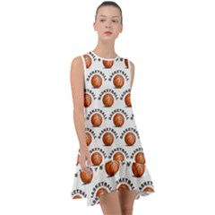 Orange Basketballs Frill Swing Dress by mccallacoulturesports