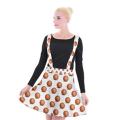 Orange Basketballs Suspender Skater Skirt by mccallacoulturesports