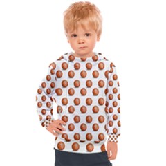 Orange Basketballs Kids  Hooded Pullover by mccallacoulturesports