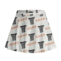 Slam Dunk Baskelball Baskets Mini Flare Skirt by mccallacoulturesports