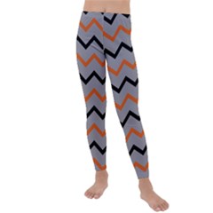 Basketball Thin Chevron Kids  Lightweight Velour Leggings by mccallacoulturesports