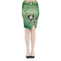 Music, Piano On A Heart Midi Wrap Pencil Skirt View1