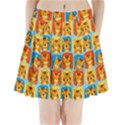 Cute Tiger Pattern Pleated Mini Skirt View1