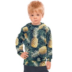 Pattern Ananas Tropical Kids  Hooded Pullover by kcreatif