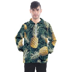 Pattern Ananas Tropical Men s Half Zip Pullover by kcreatif