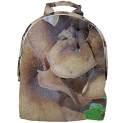 Close Up Mushroom Abstract Mini Full Print Backpack by Fractalsandkaleidoscopes