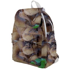 Close Up Mushroom Abstract Top Flap Backpack by Fractalsandkaleidoscopes