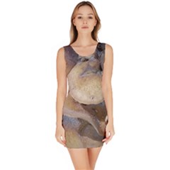 Close Up Mushroom Abstract Bodycon Dress by Fractalsandkaleidoscopes