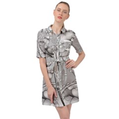 Illustrations Entwine Fractals Belted Shirt Dress by HermanTelo