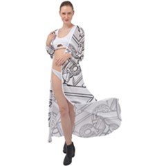 Phone Communication Technology Maxi Chiffon Beach Wrap by HermanTelo