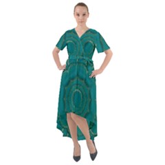 Over The Calm Sea Is The Most Beautiful Star Front Wrap High Low Dress by pepitasart