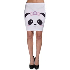 Panda Face Bodycon Skirt by PhotoThisxyz