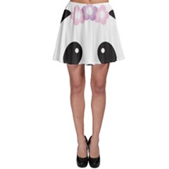 Panda Face Skater Skirt by PhotoThisxyz