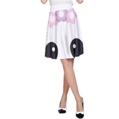 Panda Face A-line Skirt by PhotoThisxyz