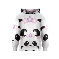 Panda Face Kids  Pullover Hoodie by PhotoThisxyz