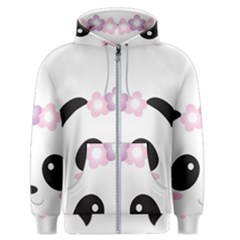 Panda Face Men s Zipper Hoodie by PhotoThisxyz