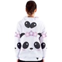 Panda Face Women s Zipper Hoodie View2