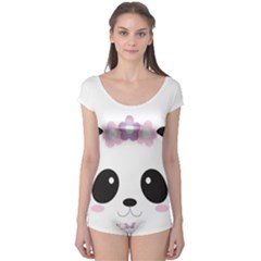 Panda Face Boyleg Leotard  by PhotoThisxyz