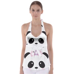 Panda Face Babydoll Tankini Top by PhotoThisxyz