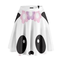 Panda Face High Waist Skirt by PhotoThisxyz