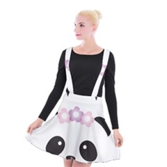 Panda Face Suspender Skater Skirt by PhotoThisxyz