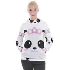 Panda Face Women s Hooded Pullover by PhotoThisxyz