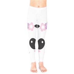 Panda Face Kids  Leggings by PhotoThisxyz